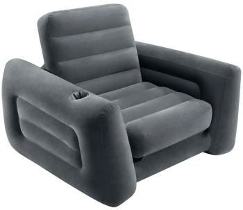 Intex Fotoliu extensibil gri inchis 117 x 224 x 66 cm 