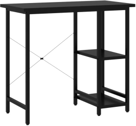 vidaXL Birou de calculator negru 80x40x72 cm MDF si metal 