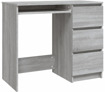vidaXL Birou gri sonoma 90x45x76 cm lemn prelucrat 