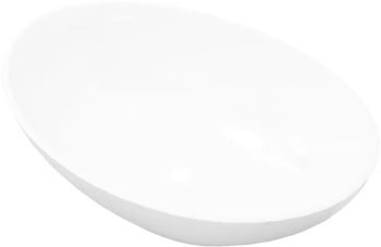 vidaXL Chiuveta ovala alb 40 x 33 cm ceramica premium 