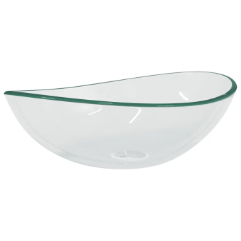 vidaXL Chiuveta transparent 54 5x35x15 5 cm sticla securizata 