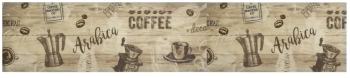 vidaXL Covor de bucatarie lavabil Coffee maro 60x300 cm catifea 