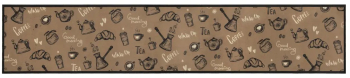 vidaXL Covor de bucatarie lavabil Morning maro 60x300 cm catifea 