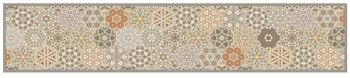 vidaXL Covor de bucatarie lavabil pastel hexagonal 60x300 cm catifea 