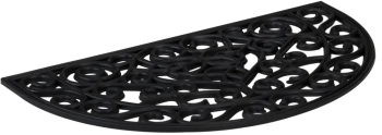 vidaXL Covoras de usa semirotund 45x75 cm cauciuc 