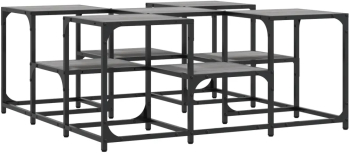 vidaXL Masuta de cafea gri sonoma 91x91x40 cm lemn prelucrat 