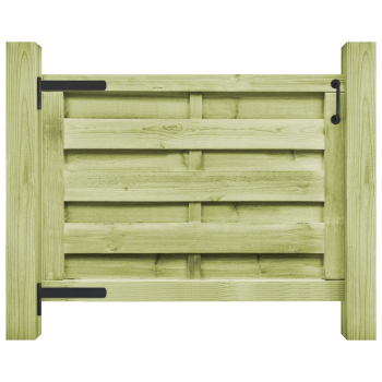 vidaXL Poarta de gradina verde 100 x 75 cm lemn de pin tratat 