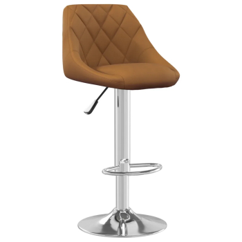 vidaXL Scaun de bar maro catifea 