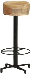 vidaXL Scaune de bar 2 buc. 76 cm lemn masiv de mango 
