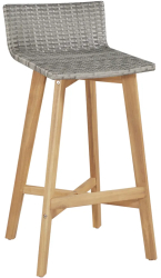 vidaXL Scaune de bar 2 buc. lemn masiv de acacia 