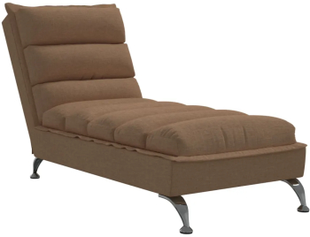 vidaXL Sezlong cu perne maro material textil 