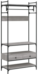 vidaXL Sifonier cu sertare gri sonoma 89x39x184 5 cm lemn compozit 