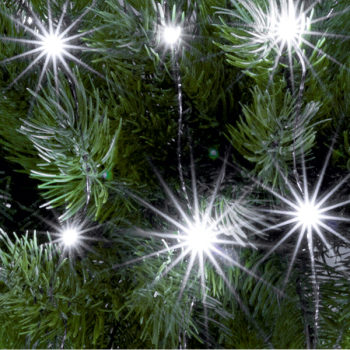 Acasa micro LED lant luminos - 1 9 m / 20 buc alb rece micro LED - inca lumina - sarma transparenta - functioneaza cu baterii - design inter 