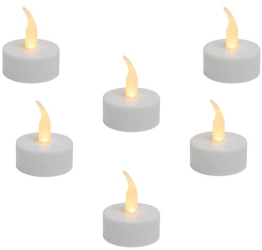 Acasa Tealight LED LED portocaliu set de 6 