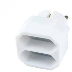 Banda electrica pentru casa - 2 prize EURO cu protectie pentru copii - 2x500W - alb 