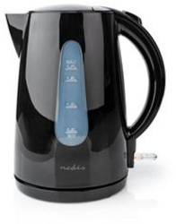 Ceainic electric - 1 7 l - Plastic - Negru - Arestabil la 360 de grade - Filet de incalzire ascuns - Controler Strix® - Protectie impotr 