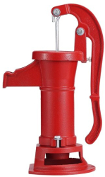 Cismea manuala pentru gradina Antic Rosu Adancime max 7.6 m Fonta/Otel 255 x 185 x 400 mm