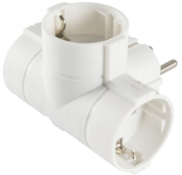 Distribuitor de retea cu impamantare la domiciliu T - 3 buc socluri impamantate - 250 V - max. 16 A - max. 3680 W 