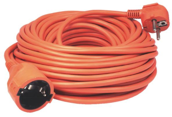 Extensia casei - 30 m - Cablu H05VV-F 3G1.5 mm2 - design IP 20 - 250V/16A/3680W - mufa in forma de capusa si priza dreapta oscilanta - culo 