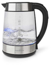 Fierbator electric - 1 7 l - Sticla - Transparent - 60 70 80 90 100 ° C - Indicator de temperatura - Arestabil la 360 de grade - Filet de 