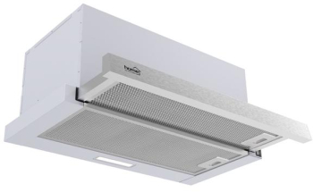 Hota hota bucatarie casa TWISTER - doua viteze - debit aer 440 m3/h - 105 W - panou inox + corp gri