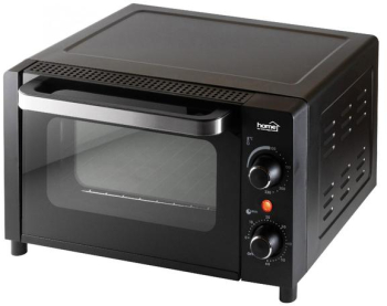 Mini cuptor de uz casnic cu termostat - putere 1050 W - 9 litri - max. 230 ° C - usa cu geam termopan - negru 