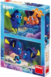 Puzzle 2 in 1 - Gasirea lui Dory 2 x 77 piese 
