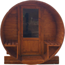 Sauna exterioara - Sauna Uscata - Lemn de brad - Colectia Acasa - Pana la 400cm - 1900mm x 2200mm Soba pe lemne 