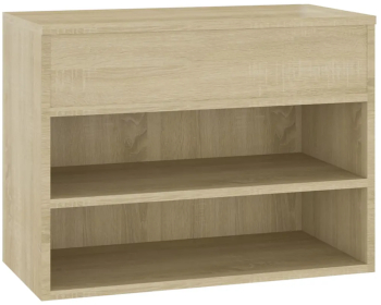 vidaXL Bancheta pantofar stejar sonoma 60x30x45 cm PAL 