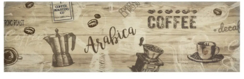 vidaXL Covor de bucatarie lavabil Coffee maro 45x150 cm catifea 