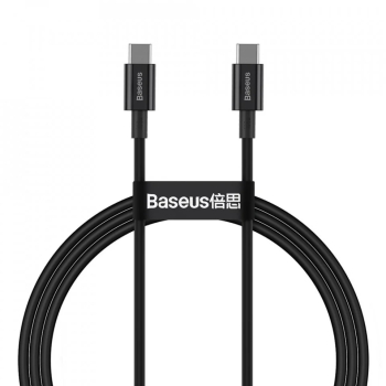 Cablu de Date Type-C la Type-C 100W 1m - Baseus Superior Series CATYS-B01 - Black 