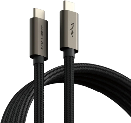 Cablu de Date Type-C la Type-C 240W 2m - Ringke - Black 