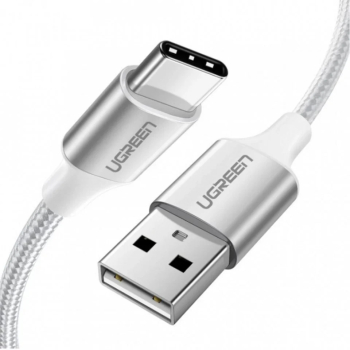 Cablu de Date USB la Type-C 3A 1.5m - Ugreen 60132 - White 