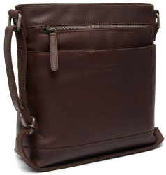 Geanta de umar din piele naturala The Chesterfield Brand Almeria Maro inchis 