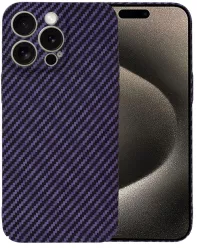 Husa pentru iPhone 15 Pro Max - Techsuit Carbonite FiberShell - Purple 