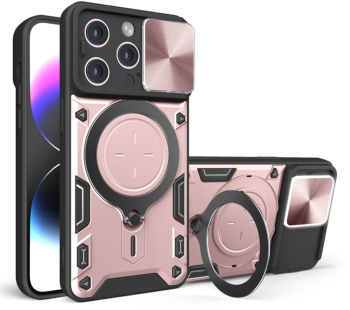 Husa pentru iPhone 15 Pro - Techsuit CamGuard Pro - Rose Gold 