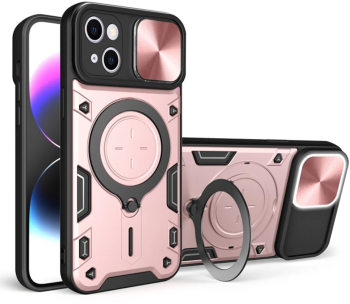 Husa pentru iPhone 15 - Techsuit CamGuard Pro - Rose Gold 