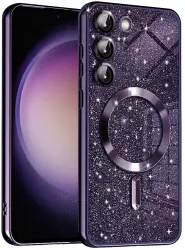 Husa pentru Samsung Galaxy S23 Plus - Techsuit Luxury Glitter MagSafe - Deep Purple 