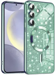 Husa pentru Samsung Galaxy S24 Plus - Techsuit Luxury Glitter MagSafe - Light Green 