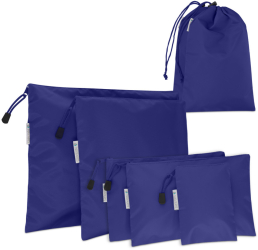 Set de 7 pungi de calatorie Navaris Poliester Albastru 50581.17.01