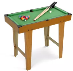 Mini Masa de Biliard pentru Copii Flippy Durabil Usor de Transportat 2 Tacuri 16 Bile 69x37x60 cm 