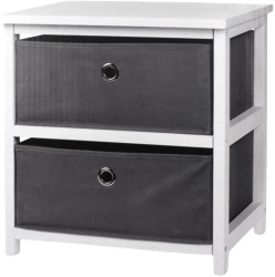 Noptiera cu 2 sertare MDF 41x33.5x43 cm 