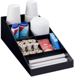 Organizator pentru cafea si ceai Navaris cu 7 compartimente Negru 54093.01 