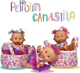 Papusa Nines D Onil Colectia Pepotin Canastilla cu miros de vanilie 21 cm 