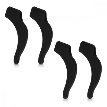 Set 4 Terminale anti-alunecare pentru ochelari Kwmobile Negru Silicon 51173.01