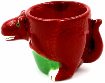 Suport ou din ceramica t-rex grena 