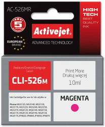 Cartus compatibil canon cli-526m magenta 10 ml premium activejet garantie 5 ani 