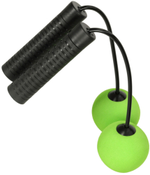 Coarda fara fir pentru fitness negru - verde 