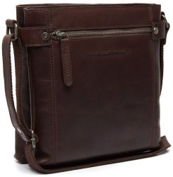 Geanta de umar unisex din piele naturala The Chesterfield Brand Brandis Maro inchis 