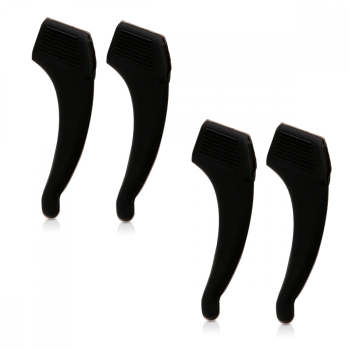 Set 4 Terminale anti-alunecare pentru ochelari Kwmobile Negru Silicon 45480.01 
